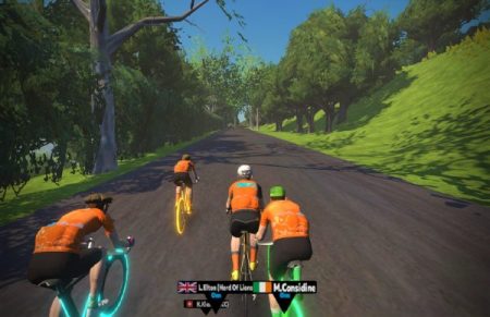 Zwift social cycling app